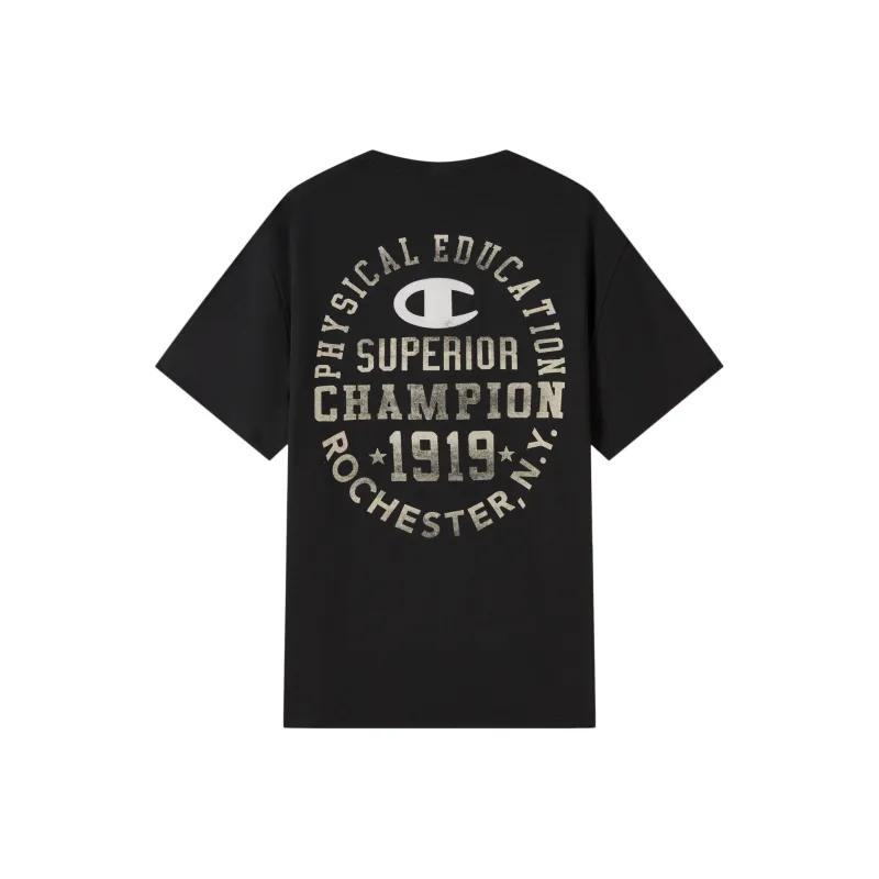 Champion T Shirts Unisex Black-0