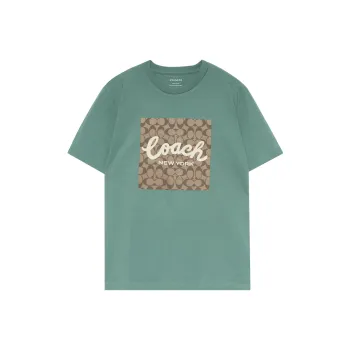 COACH T Shirts Men Green