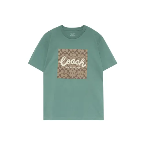 COACH T Shirts Men Green