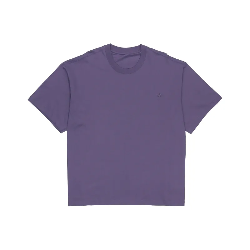 Adidas Originals Drop Shoulder Sleeve T Shirt Unisex Purple-0