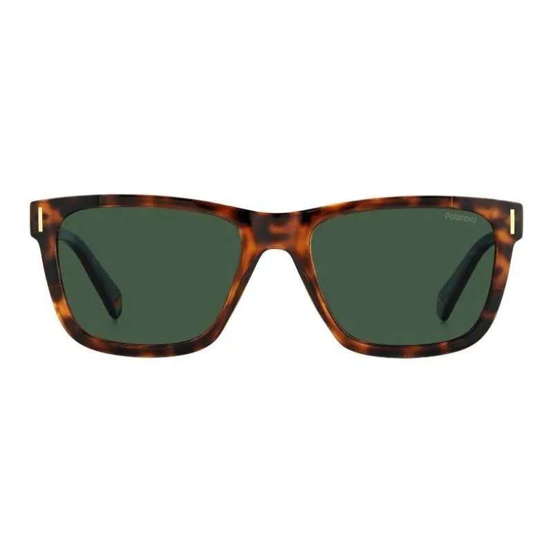 Polaroid Plastic Square Sunglasses Unisex Brown-1