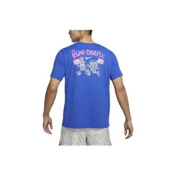 Nike Drop Shoulder Sleeve T Shirt Men's Blue
