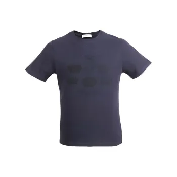 BALMAIN T-Shirts Men Navy Blue