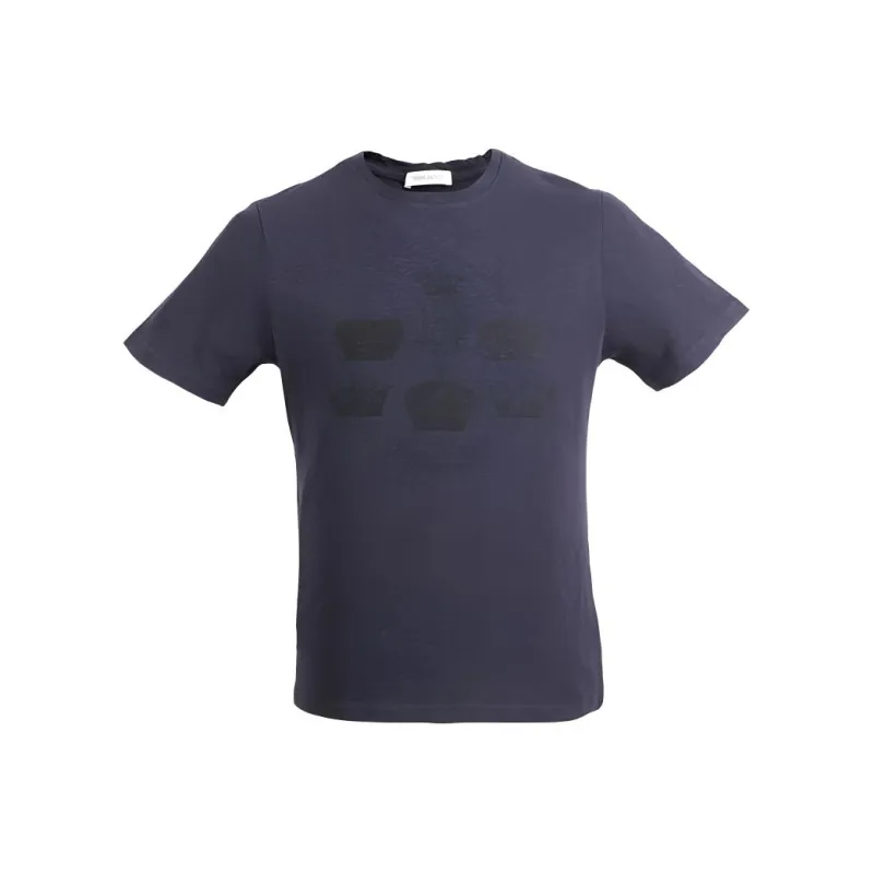 BALMAIN T-Shirts Men Navy Blue-0