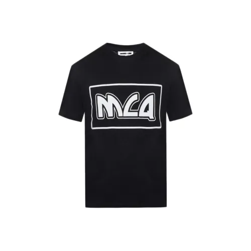 McQ Alexander Mcqueen Blue T-Shirt Men's Black