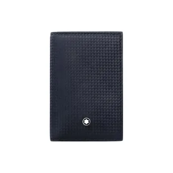 MONTBLANC Leather Business Card Holder Card Case Men's Blue