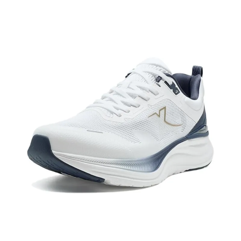 XTEP Cloud Walk 1.0 Coverage Wear Resistant Slip Resistant Low Top Casual Running Shoes Men's White Blue-1