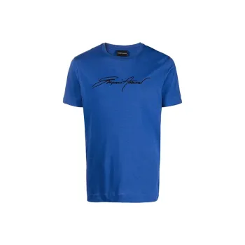 EMPORIO ARMANI T Shirts Men Blue