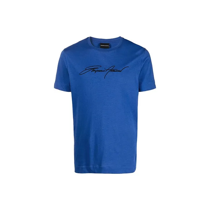 EMPORIO ARMANI T Shirts Men Blue-0