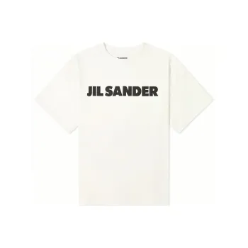 JIL SANDER Logo Print Cotton T shirt