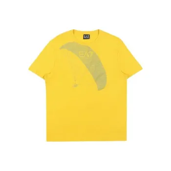 EMPORIO ARMANI T Shirts Men Yellow