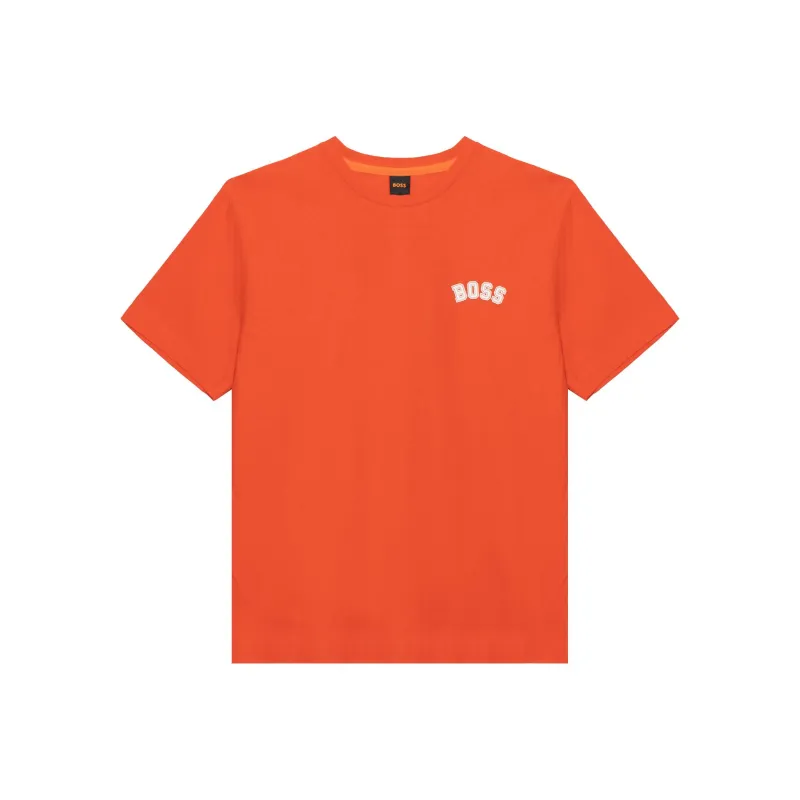HUGO BOSS T Shirts Men Orange Red-0