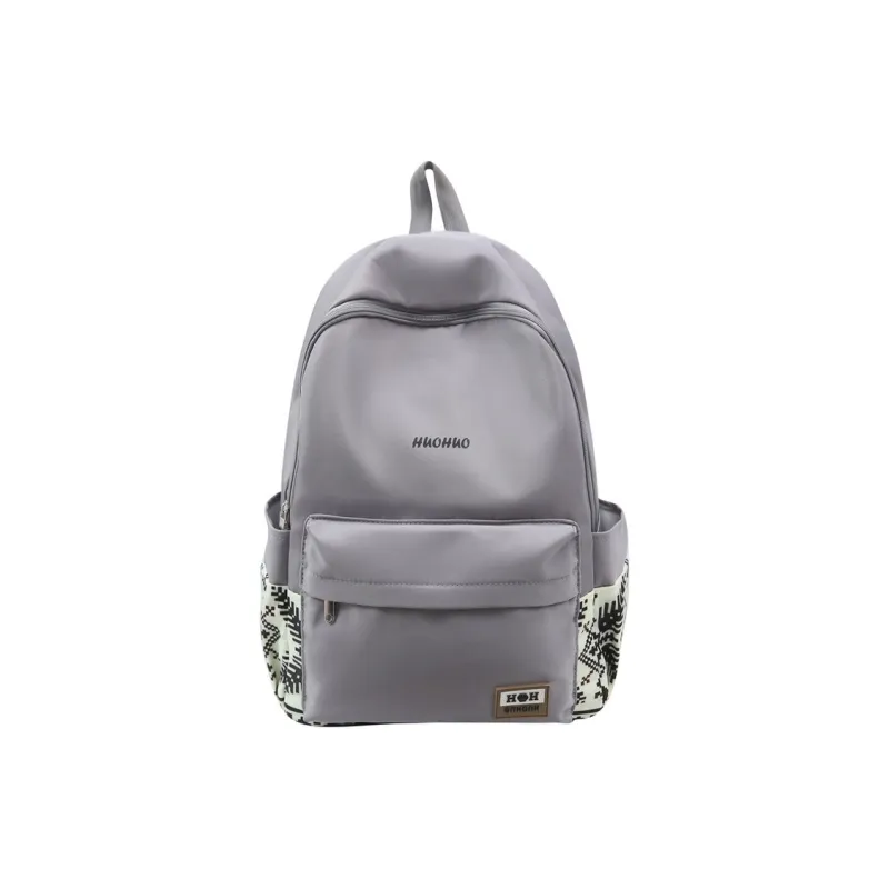 Yalu Nylon Backpack Unisex White/Gray/Black/Pink/Coffee/Green-7