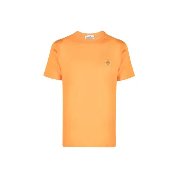 STONE ISLAND T Shirt Men's Orange