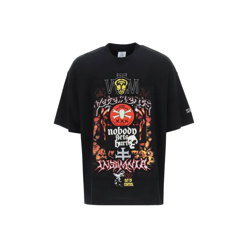 Vetements Metal Patched Logo T Shirt-0