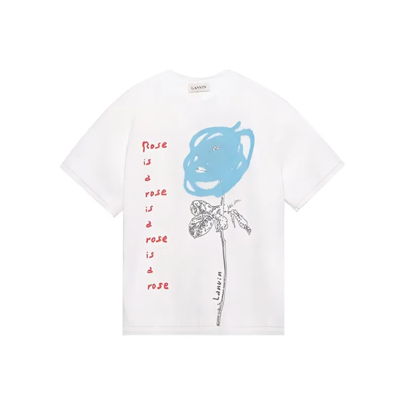 Lanvin T Shirts Unisex White-0