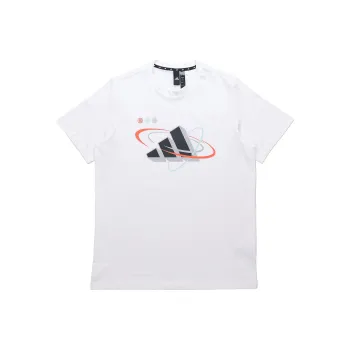 Adidas Set in Sleeve T Shirt Men's White