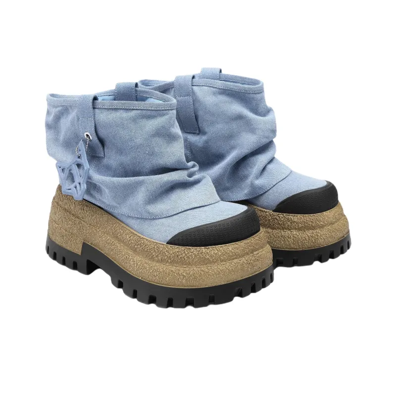 Naked Wolfe Dream Ankle Boots 9cm Women's Blue-2