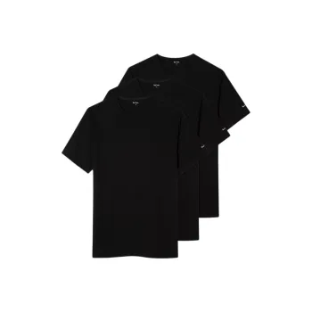 Paul Smith Logo print Organic Cotton T shirt Pack Of Three
