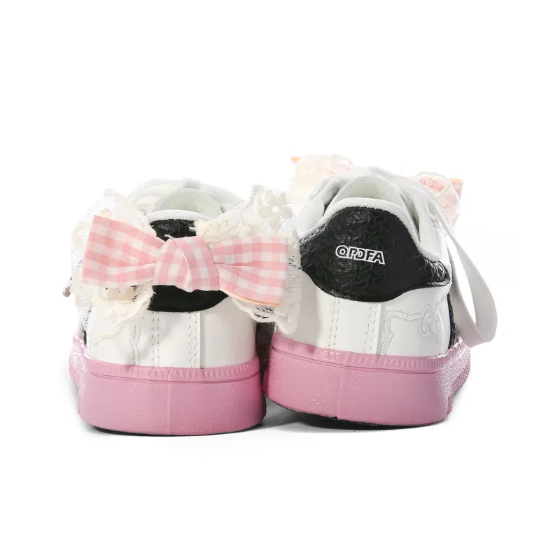 Lovely You Wear resistant And Lightweight Low Top Skateboard Shoes Women's-10