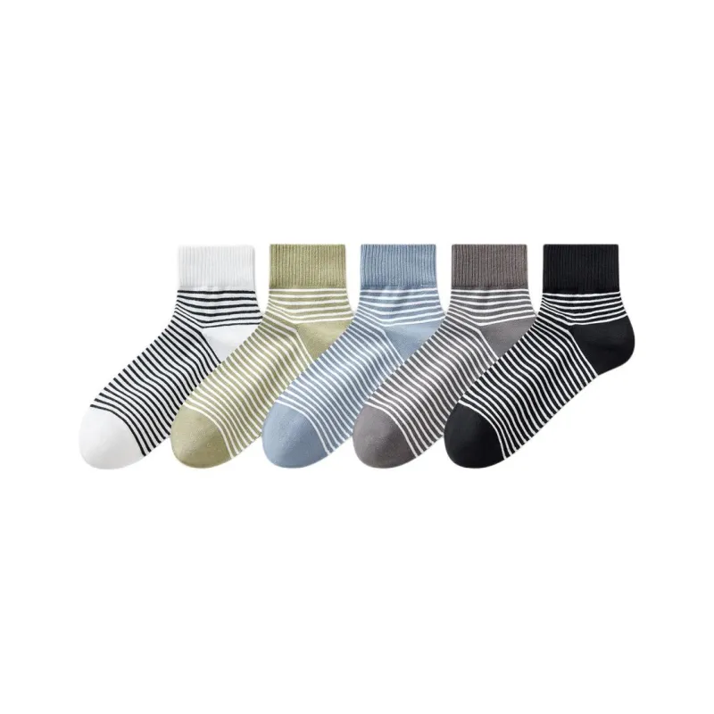 Temooues Mid Calf Socks Unisex 5 Pack-7