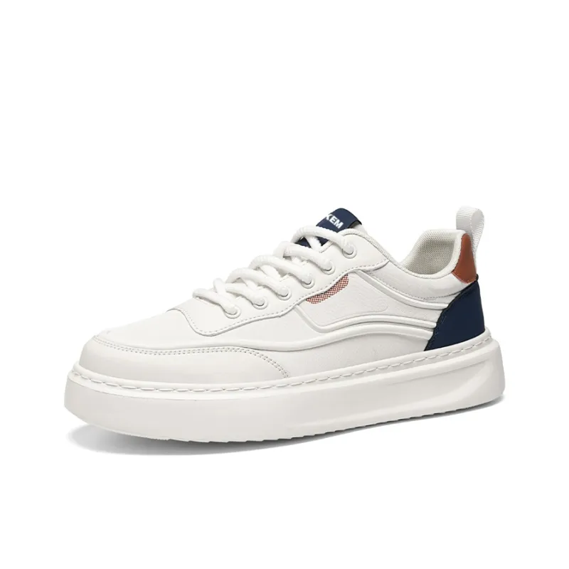 JKEM Cushioned Wear Resistant Height Increasing Low Top Skateboard Shoes Men's-6