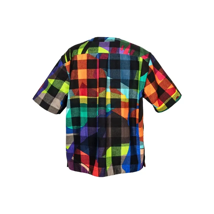 KAWS X Sacai Plaid Pullover-0