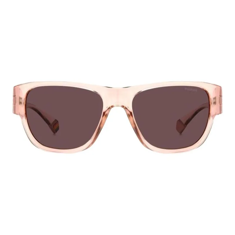 Polaroid Resin Polycarbonate Square Sunglasses Women's Pink-1