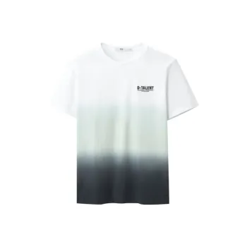 HLA T Shirts Men Ecru Gradient R1