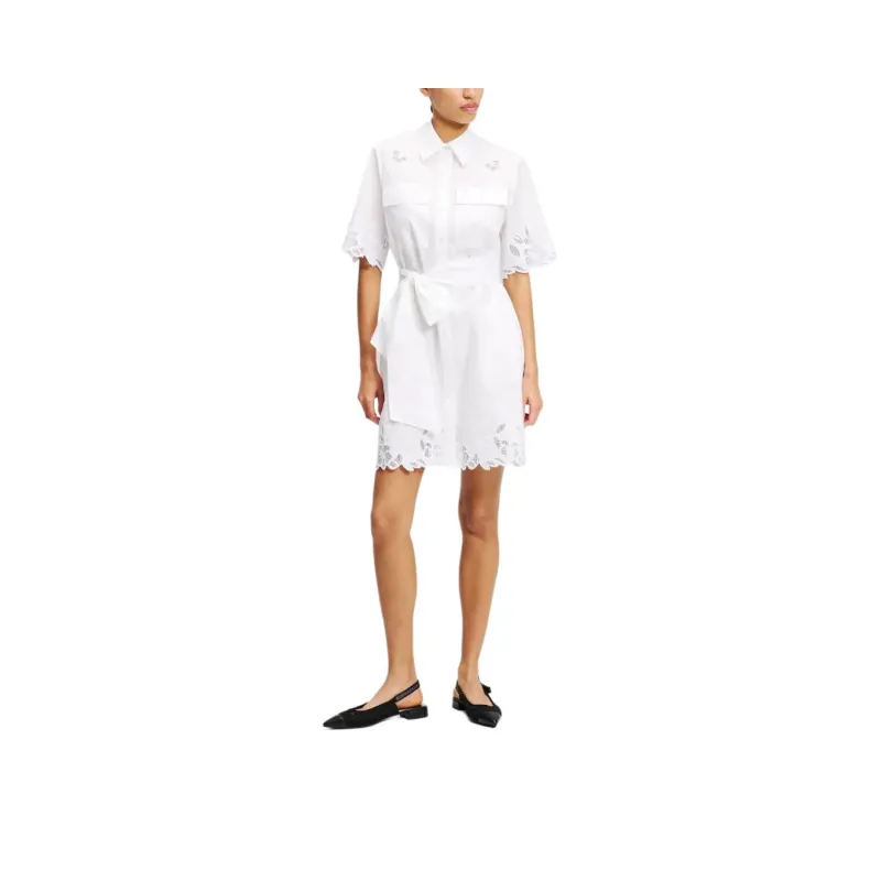 Karl Lagerfeld Cut out Embroidered Dress-2