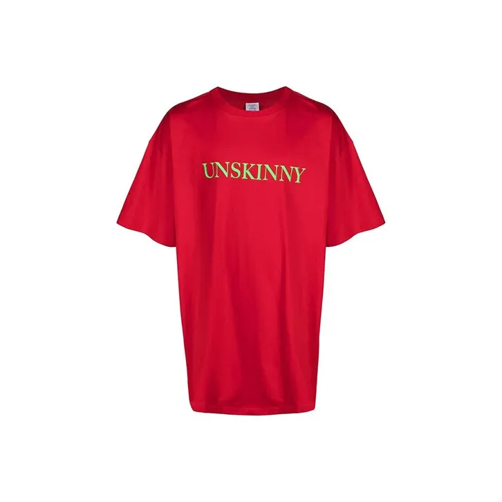 Vetements T-Shirts Unisex Red-0