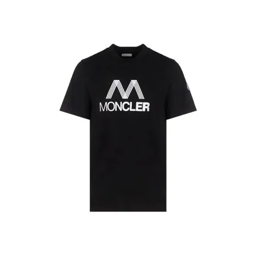 Moncler Tricolor Accent Logo print T shirt