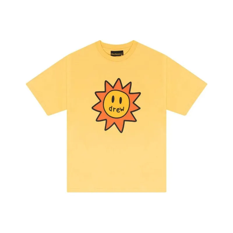 Drew House SS23 T Shirt Unisex Yellow-0