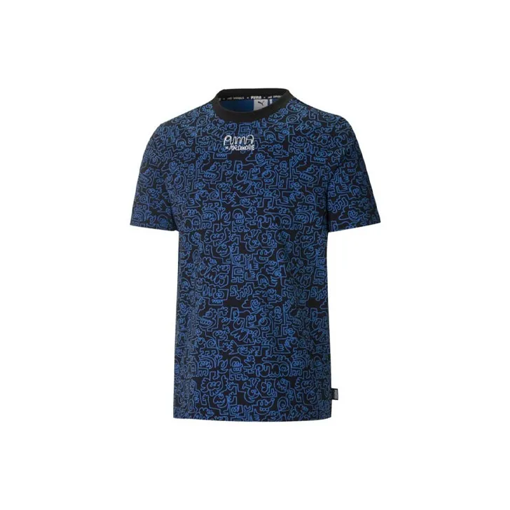 PUMA x Mr Doodle T Shirt Men's Blue-0