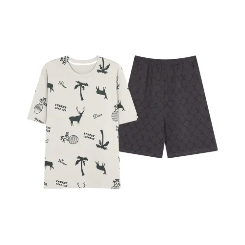 BONAS Pajama Set Men's Dark Gray