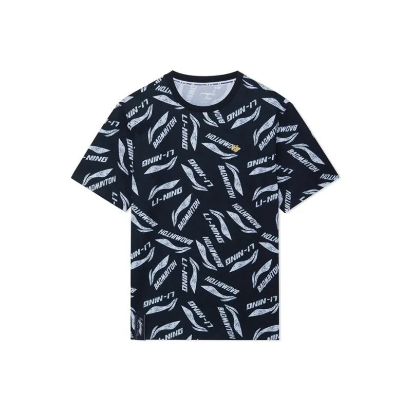 LiNing Badminton Collection Sports Lifestyle Collection T Shirt Men's Black-0