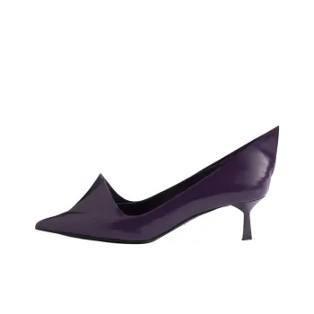PRADA Slim Heel High Heels 5.5cm Women's Dark Purple
