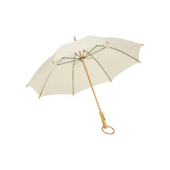 Vonlilienfeld Feidle Long Handle Umbrella For Women's Stylish Round Bamboo Premium Umbrella