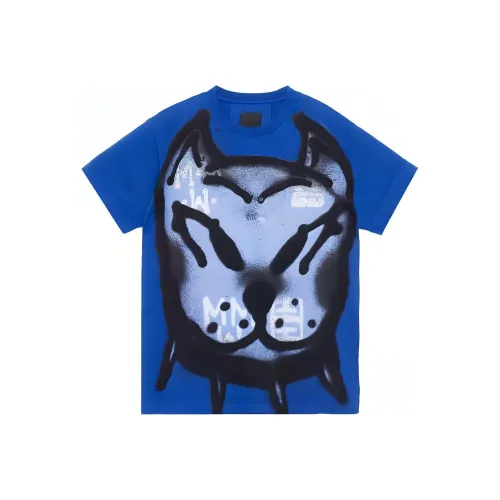 Givenchy X Chito SS22 Oversized Logo Embroidered T Shirt Blue