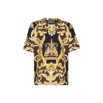 FENDI x VERSACE FENDI X VERSACE T-Shirt Men's Black Gold