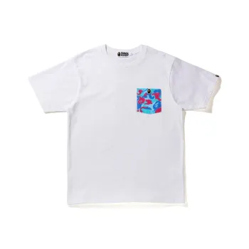 A BATHING APE Marble Camo Pocket Tee