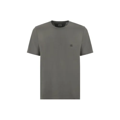 C.P.Company Logo Embroidered Short Sleeved T Shirt