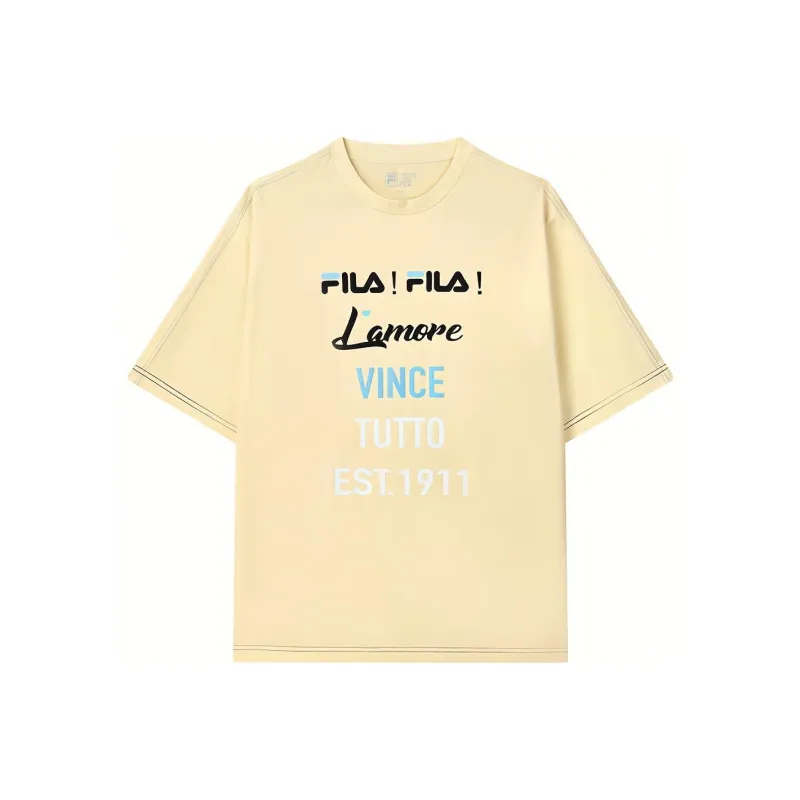 FILA T Shirt Men's Soothing Yellow-0