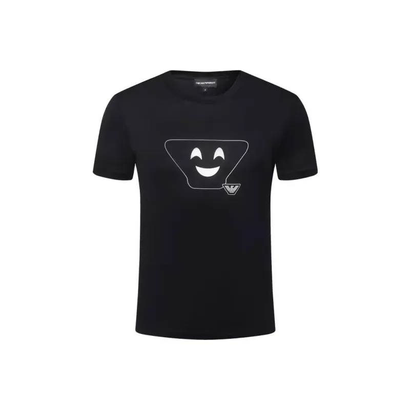 EMPORIO ARMANI T Shirts Men Black-0