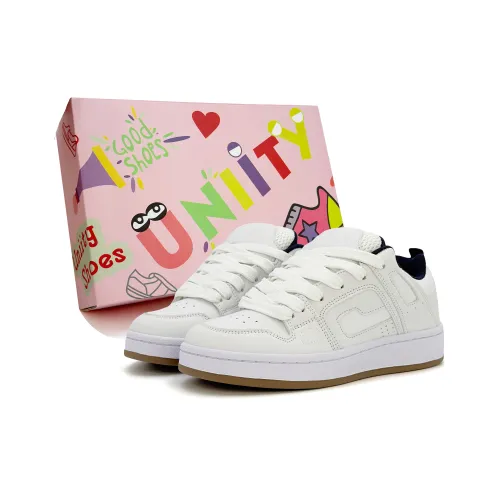 UNIITY Skateboard Shoes Women's Low Top Gray/White