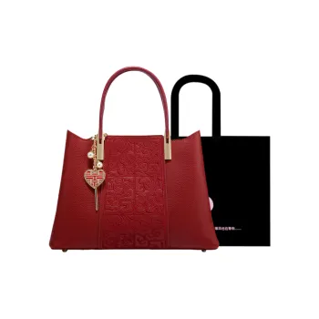 HACIN PU One Shoulder Handbags Women's Red