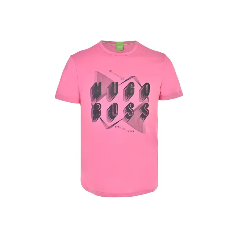 HUGO BOSS T Shirts Men Rose Red-0
