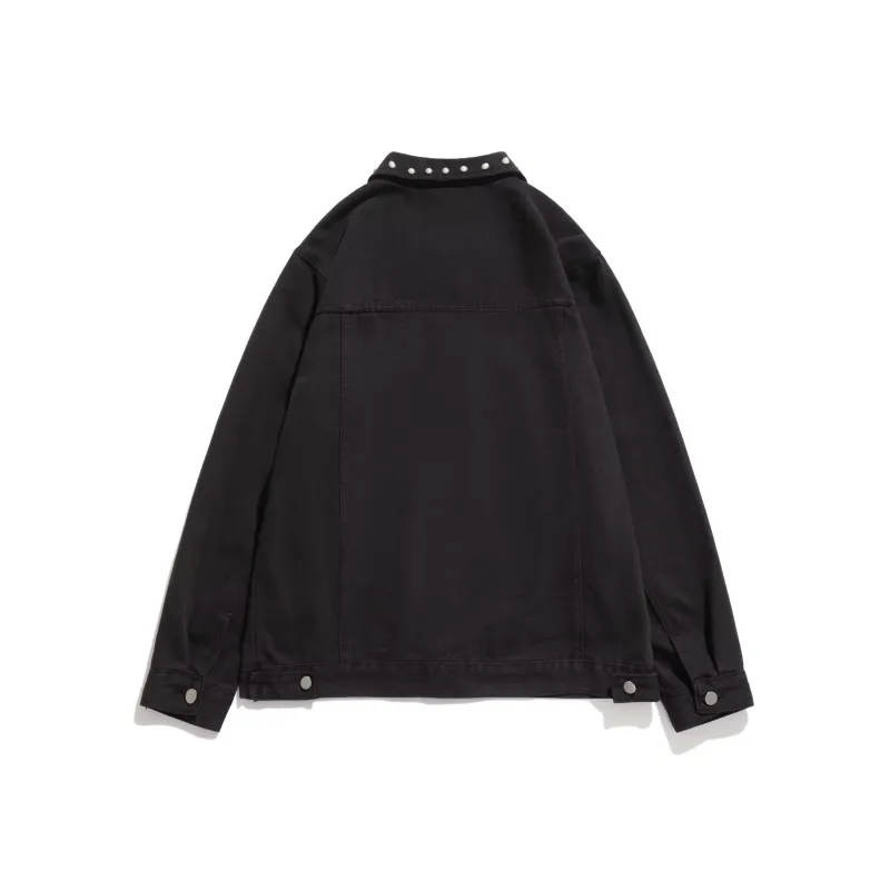 KOKO BASE Denim Jacket Unisex Black-1
