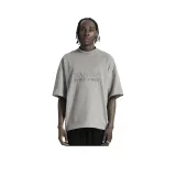 embroidered-logo striped rugby shirt
