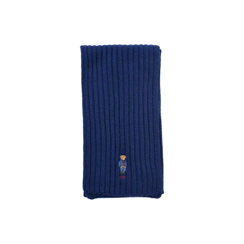 Polo Ralph Lauren Polyester Wool Nylon Knit Scarves Unisex Blue-0
